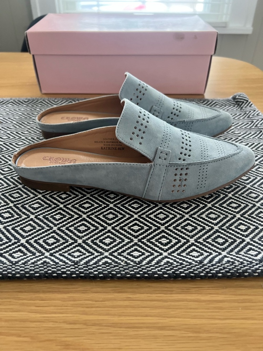 Baby Blue Mules